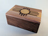 Handmade Zuni Sun Wooden Box